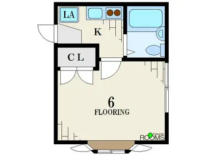 カメリアハイム(1K/1階)の間取り写真