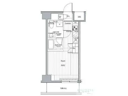 プレミアムキューブG西大井(ワンルーム/4階)の間取り写真