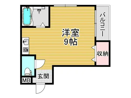 メゾン ノア(1K/2階)の間取り写真