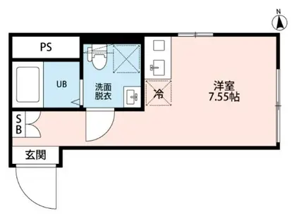 CICADA RESIDENCE OGIKUBO(ワンルーム/2階)の間取り写真