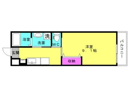 エイシンパレス(1K/2階)の間取り写真