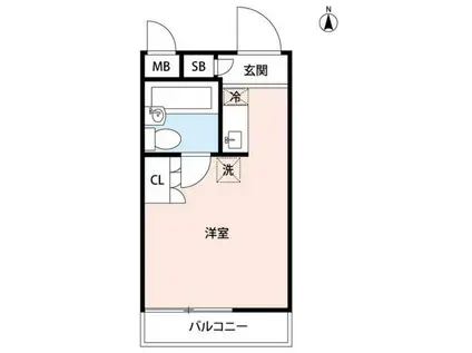 メゾン・ド・スイエール(ワンルーム/4階)の間取り写真