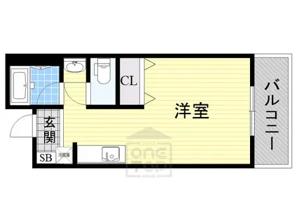 グランドメゾン2(ワンルーム/3階)の間取り写真