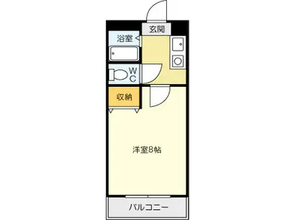 ロイヤルアネックス(1K/5階)の間取り写真
