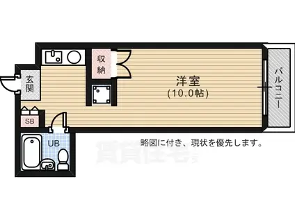 YYBLDG十日市(ワンルーム/4階)の間取り写真