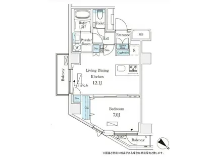 オーパスレジデンス南青山(1LDK/9階)の間取り写真