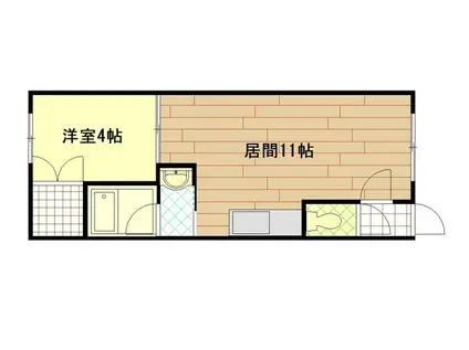 フォレストI(1LDK/2階)の間取り写真