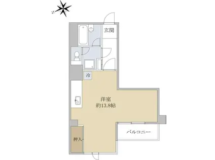 荻窪豊栄ステーションプラザ(ワンルーム/12階)の間取り写真