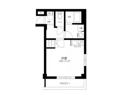 L IDEAL成増I(ワンルーム/1階)の間取り写真