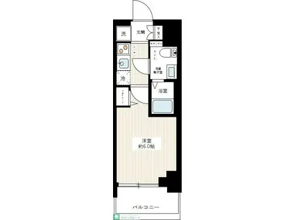 AZEST青砥II(1K/3階)の間取り写真