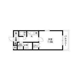 メゾンM&Y(1K/2階)の間取り写真