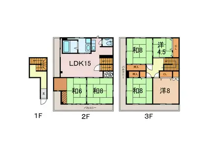 NKビル(6LDK/1階)の間取り写真