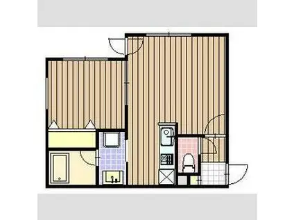  GARE元町 (1LDK/4階)の間取り写真