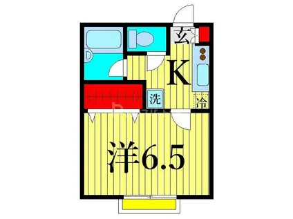 サニーコート北葛西III(1K/2階)の間取り写真