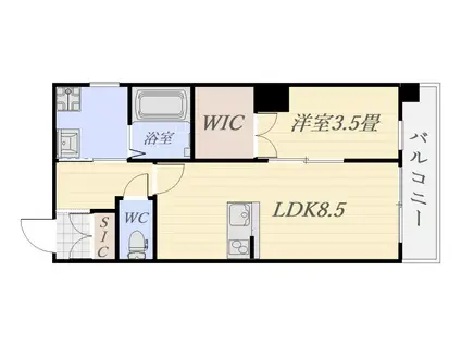 KOU・KOU BLDG(1LDK/2階)の間取り写真
