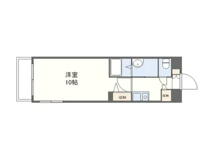 THE RESIDENCEPARK佐賀駅南I(1K/8階)の間取り写真