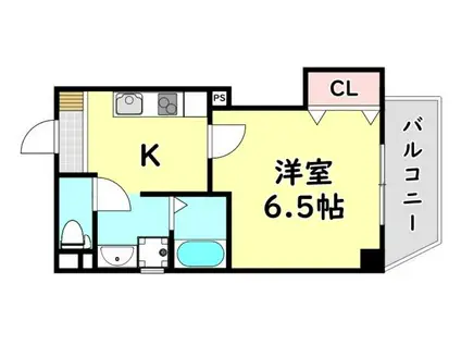 DAP大和田(1K/2階)の間取り写真