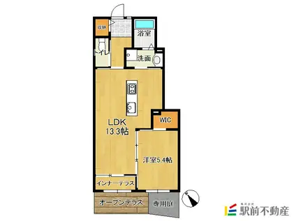 エターナル(2LDK/2階)の間取り写真