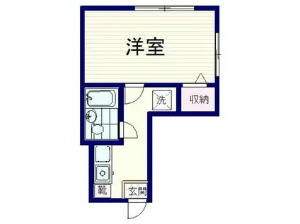 SEIWAビル(1K/4階)の間取り写真