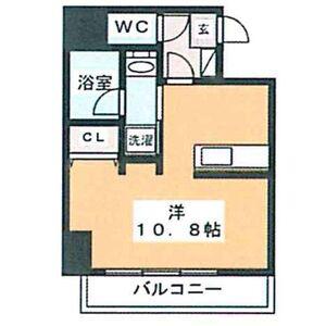 ラグゼナ浄心(ワンルーム/8階)の間取り写真