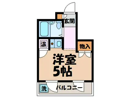 第2メゾン吾妻(1K/2階)の間取り写真