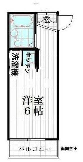 新井オーディンビル(ワンルーム/3階)の間取り写真