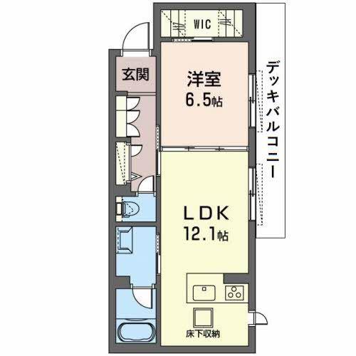 ヴィラフォーレ(1LDK/1階)の間取り写真