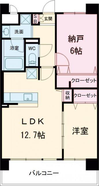 アトリエール堺寺地町(2LDK/4階)の間取り写真