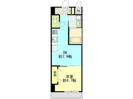 イマサモルゲン.II(1DK/7階)の間取り写真