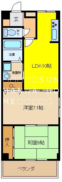 ループ I番館(2LDK/2階)の間取り写真