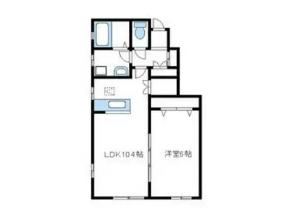 オークタウンB11/13(1LDK/1階)の間取り写真