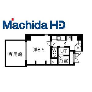 エヌエムスワサント(1K/1階)の間取り写真