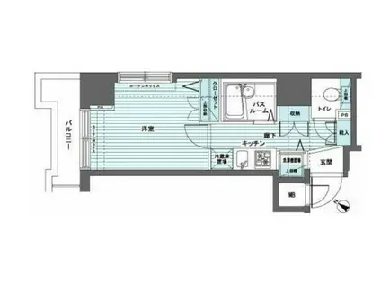 トーシンフェニックス日本橋蛎殻町弐番館(1K/6階)の間取り写真