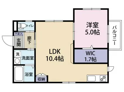 ヘーベルメゾン S&Y(1LDK/1階)の間取り写真