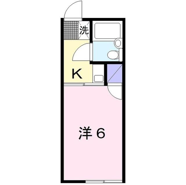 メゾンフジ(1K/1階)の間取り写真