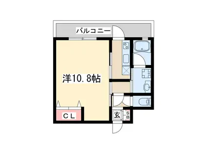 エスグランデ江坂公園(1K/7階)の間取り写真