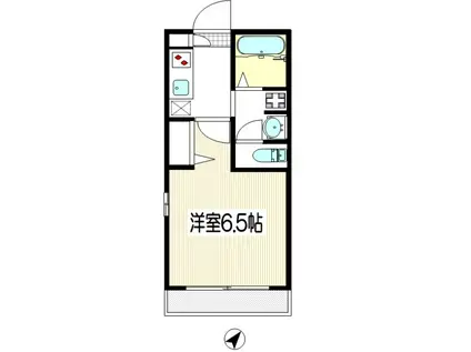 プリマヴェーラT・K(1K/2階)の間取り写真