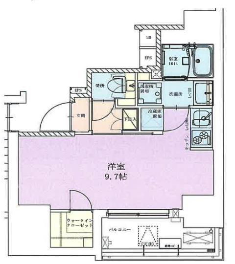 RBM三軒茶屋レジデンス(ワンルーム/3階)の間取り写真