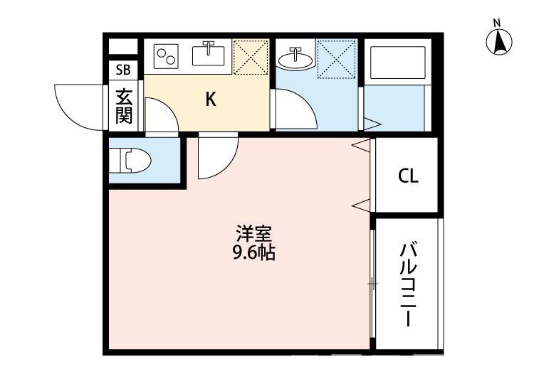 CUORE TX(1K/3階)の間取り写真