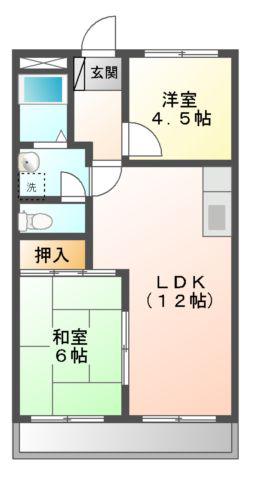 マウンティン本郷(2LDK/3階)の間取り写真