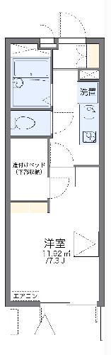 レオパレスイーストヒルズ(1K/4階)の間取り写真