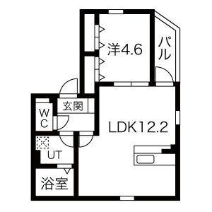 NAGOYA THE FOREST(1LDK/3階)の間取り写真
