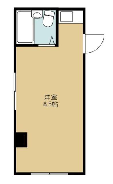 大洋ビル(ワンルーム/2階)の間取り写真