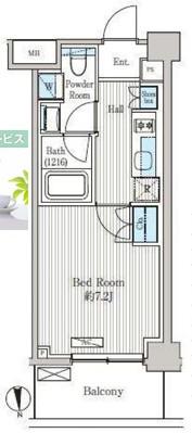 オアーゼ品川レジデンス(1K/5階)の間取り写真