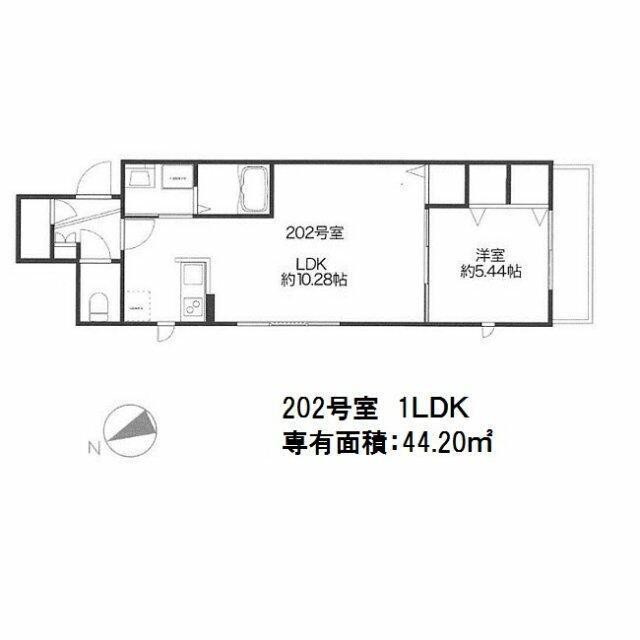 ルミナス東葛西(1LDK/2階)の間取り写真