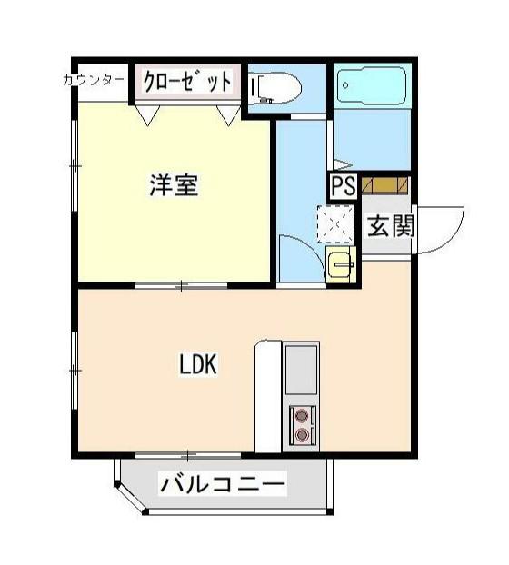 フロンテーラ葛西(1LDK/1階)の間取り写真