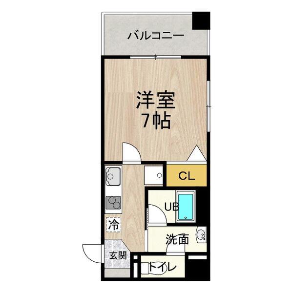 CITY SPIRE 名古屋本陣(1K/6階)の間取り写真
