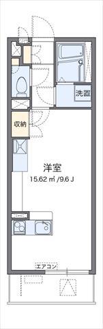 レオネクスト湘南大津(ワンルーム/2階)の間取り写真