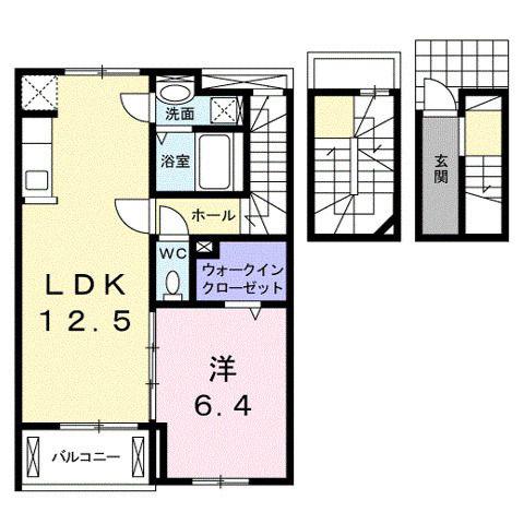 カーサベルデ(1LDK/3階)の間取り写真
