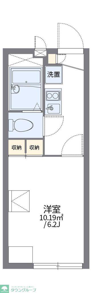 レオパレスピーチハウス(1K/2階)の間取り写真